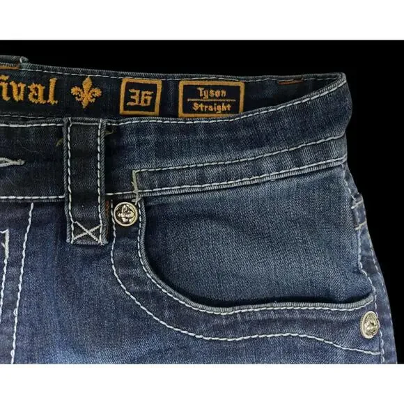 Men's Straight Rock Revival Jeans 